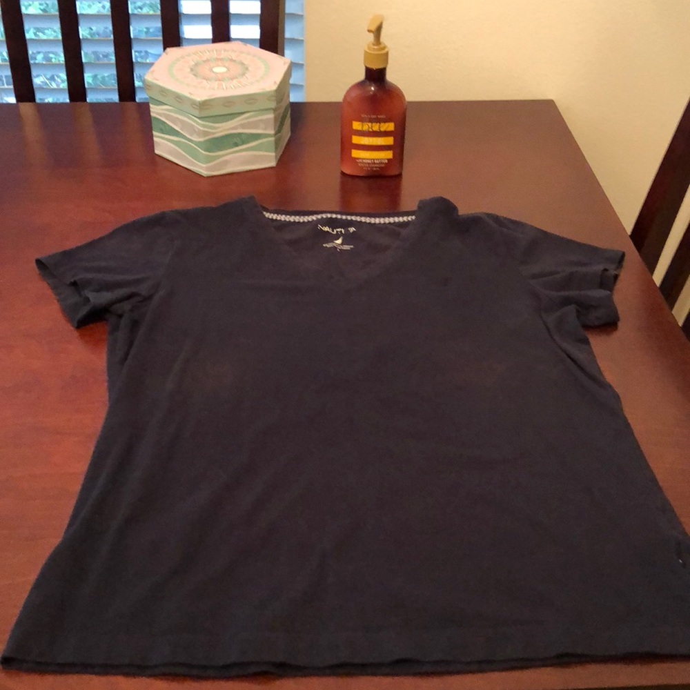 GUC Blue Nautica V- neck T-Shirt